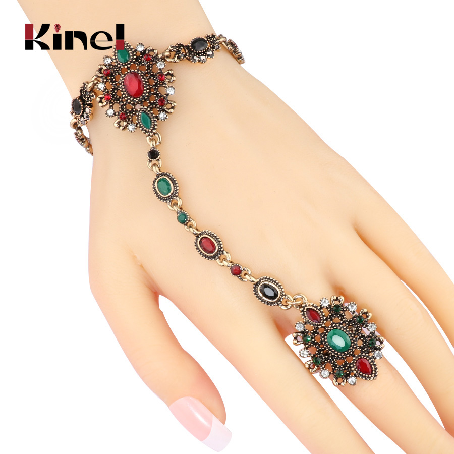Resin Art Ring - Kinel уникальный браслет звено кольцо турецкий