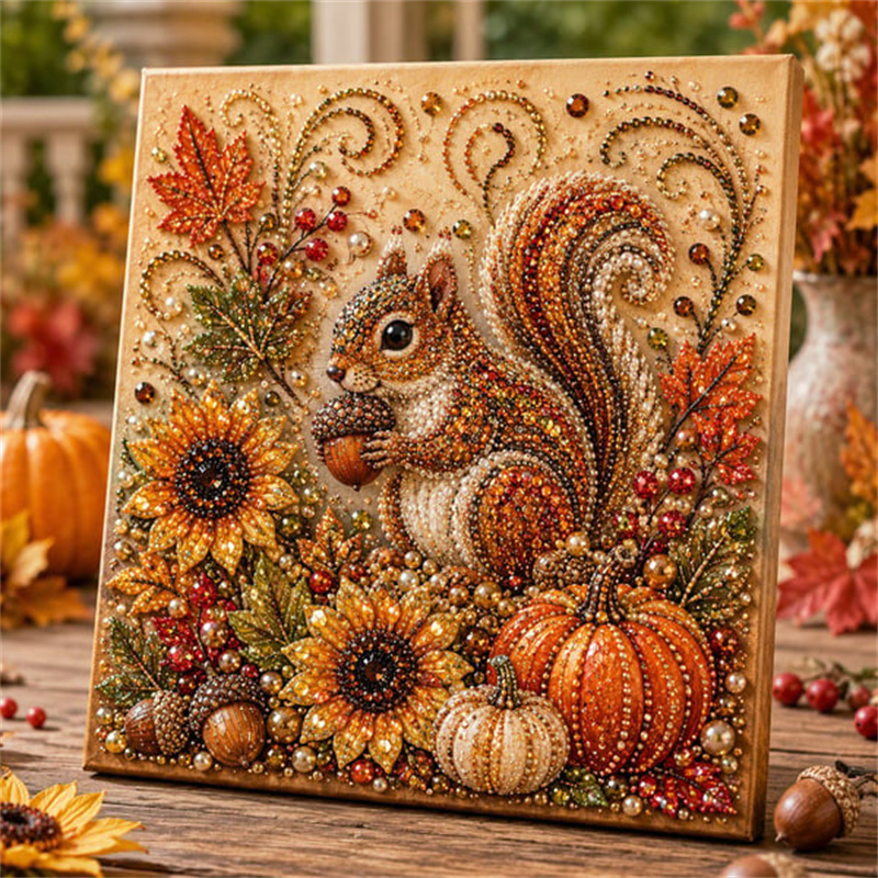 Resin Art Flower - Набор для рисования жемчужными бусинами «Осенний