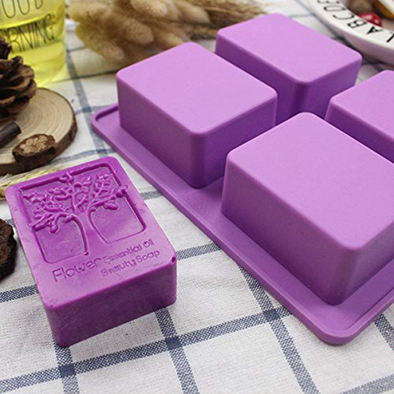 Tray Mold Rectangle - Прямоугольная силиконовая форма для мыла «Дерево