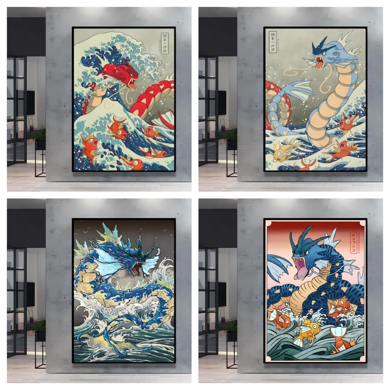 Resin Art Gift - Японский классический аниме-постер с изображением покемона