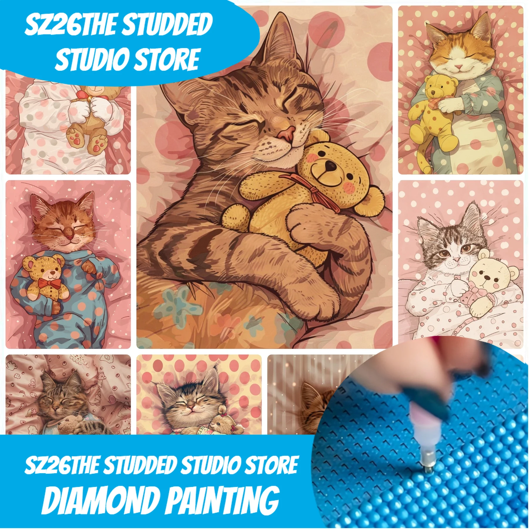 Resin Art Gift - Набор для алмазной вышивки Sz26: милый