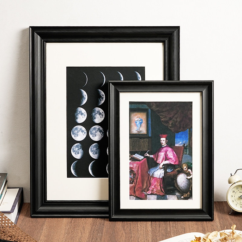 Resin Art Photo Frame - Винтажная черная рамка для картин из