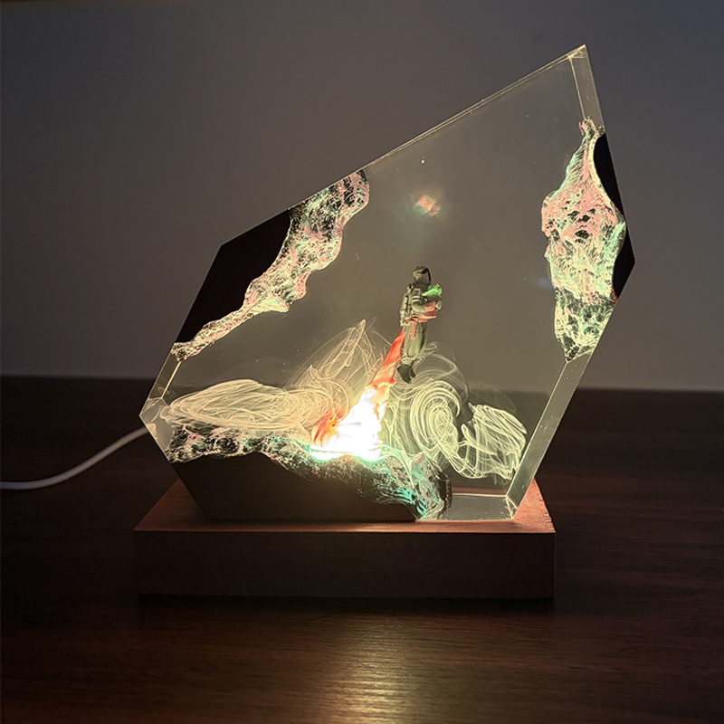 Resin Art And Decor - Фигурка-ночник в стиле научно-фантастического аниме, из