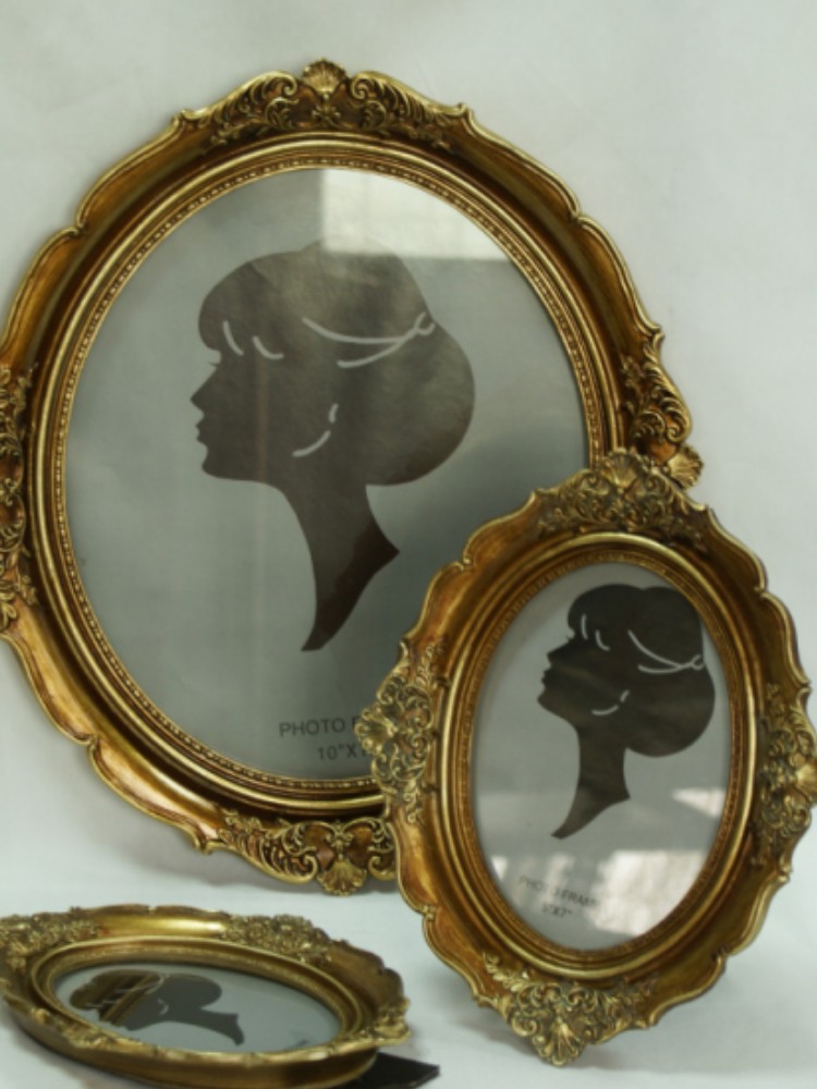 Resin Art Photo Frame - Овальное украшение фоторамка для гостиной в
