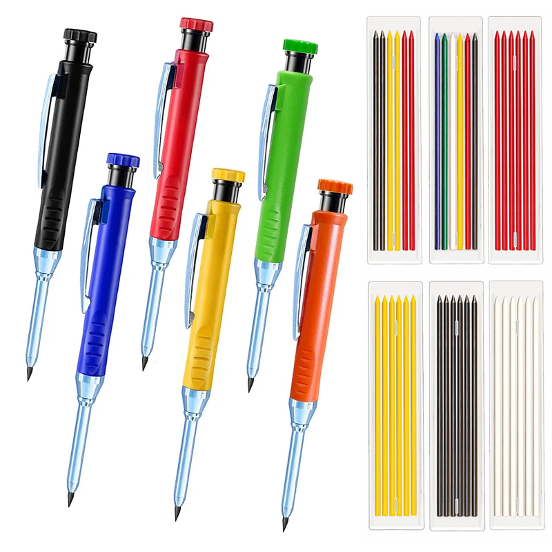 Staedtler Pencil Lumocolor - 6 цветов, деревообрабатывающие автоматические карандаши, 2,8