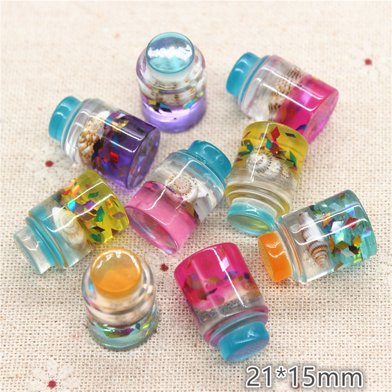 Resin Art Bottle - 10 шт. милые новые 3D каучуковые