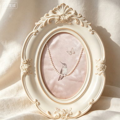 Resin Art Photo Frame - Французская винтажная настенная фоторамка-картина: элегантный декор