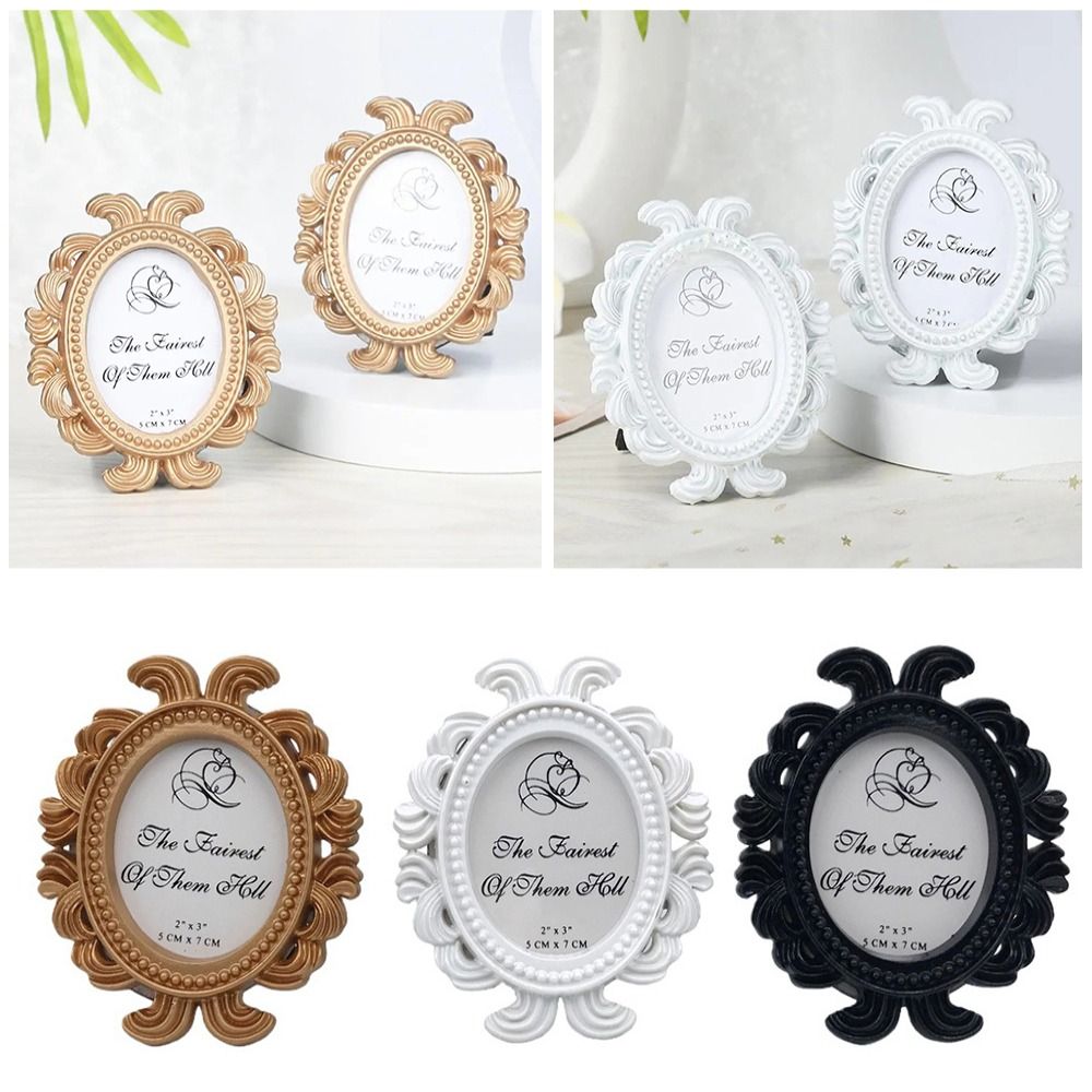 Изысканная овальная фоторамка  – обзор и цена Resin Art Photo Frame