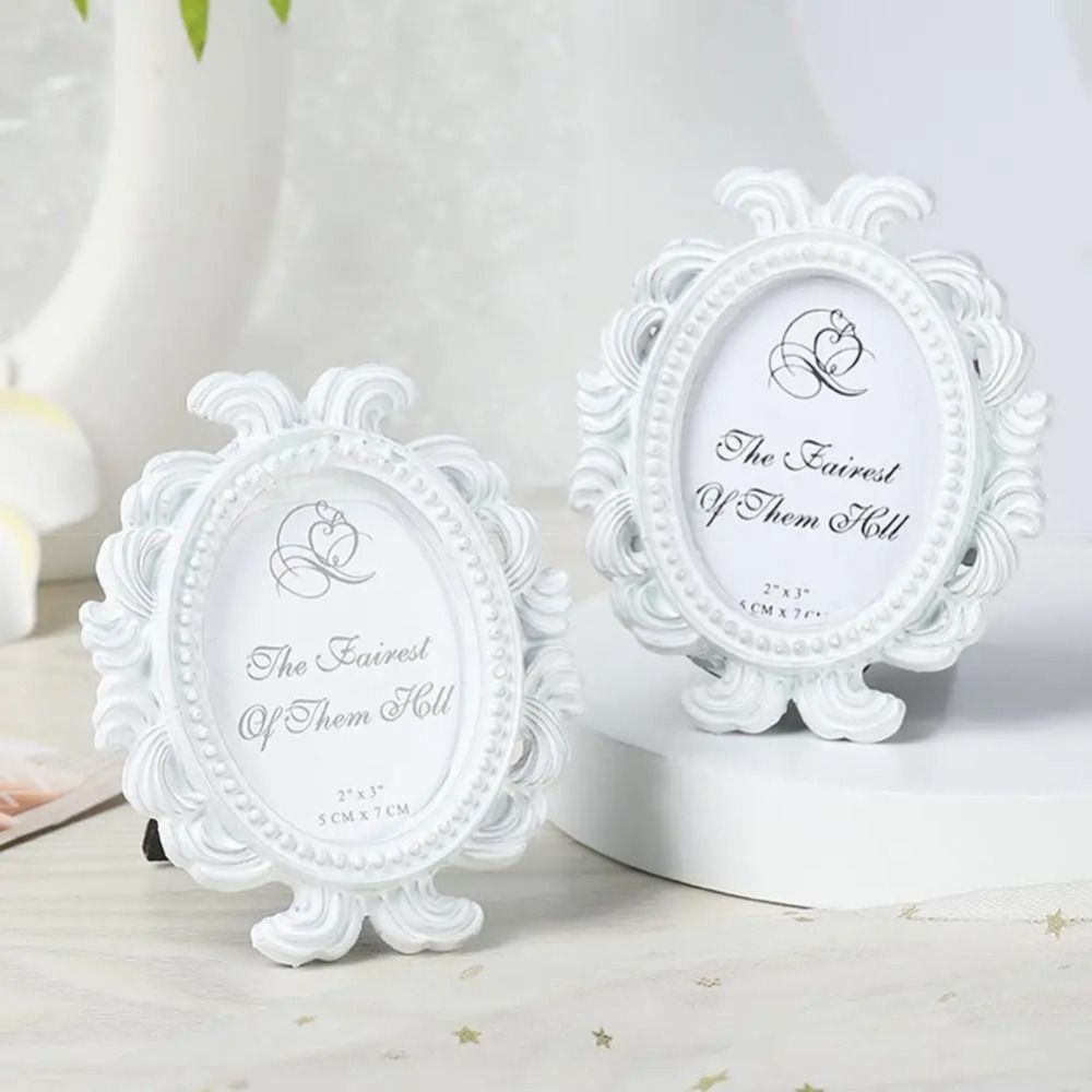 Изысканная овальная фоторамка  – обзор и цена Resin Art Photo Frame