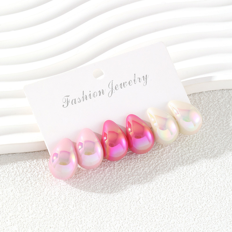 3 пары модных серег-капель из  – обзор и цена Resin Art Ring