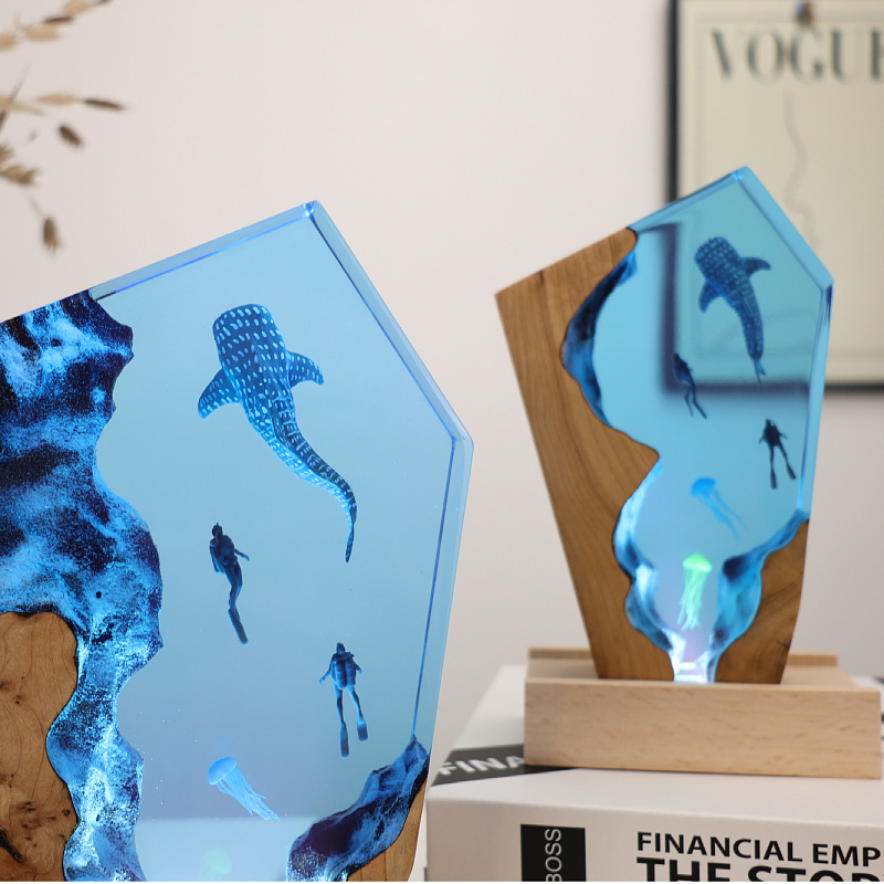 Светящаяся настольная фигурка  – обзор и цена Resin Art For Anniversary Gift