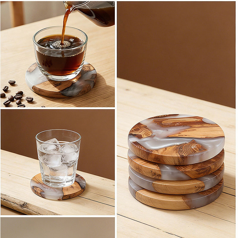 Набор подставок для напитков,  – обзор и цена Resin Art Coasters