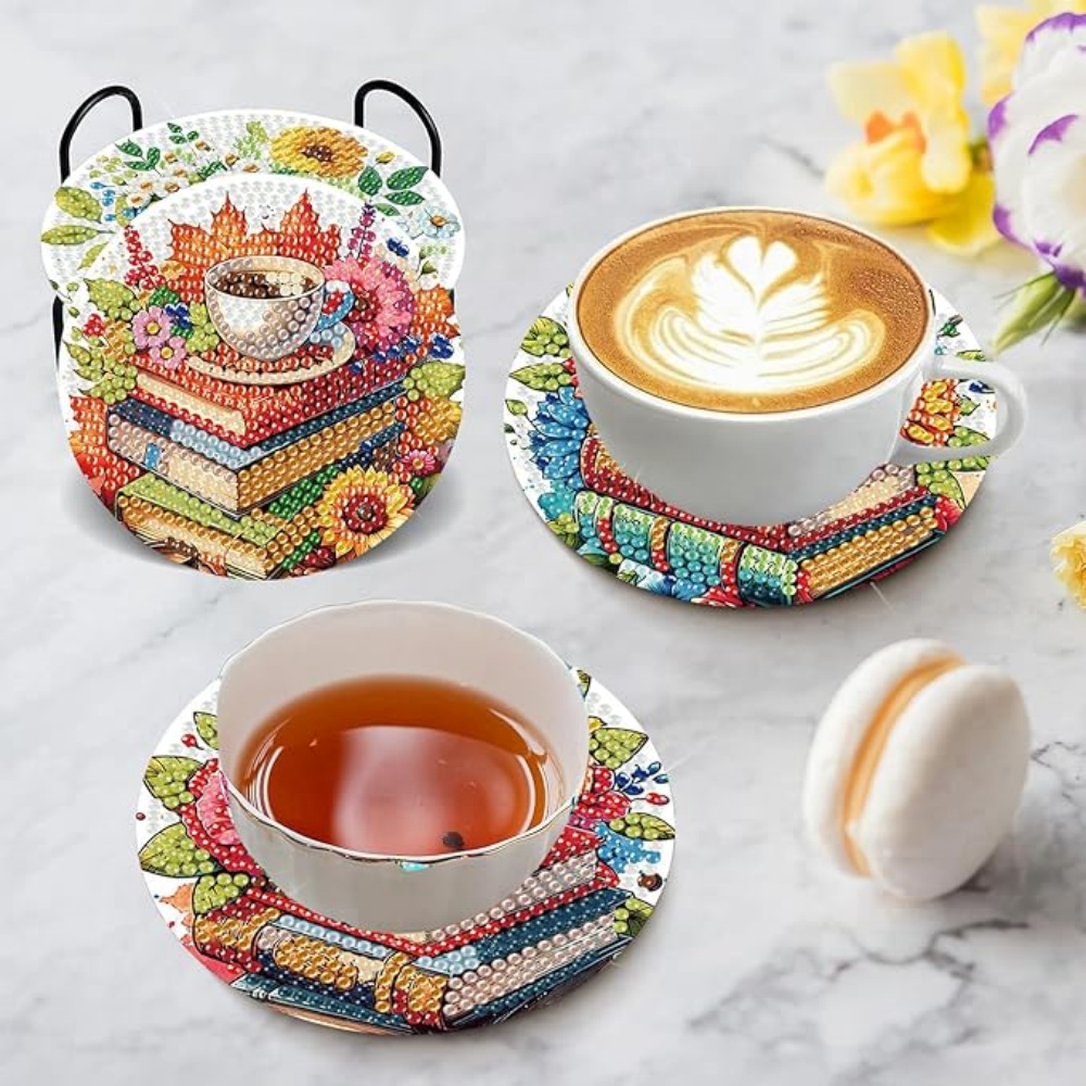 Набор из 8 подставок для чашек – обзор и цена Resin Art Coasters