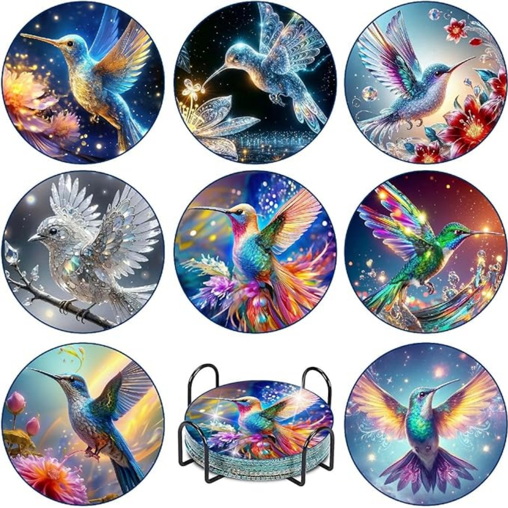 Набор из 8 подставок для стака – обзор и цена Resin Art Coasters