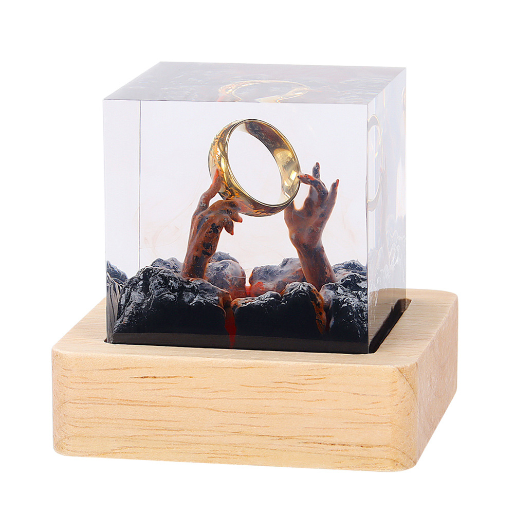 Настольная лампа из смолы «Орг – обзор и цена Resin Art Ring