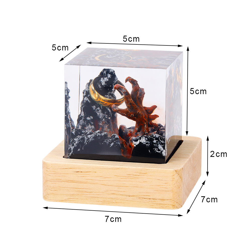 Настольная лампа из смолы «Орг – обзор и цена Resin Art Ring