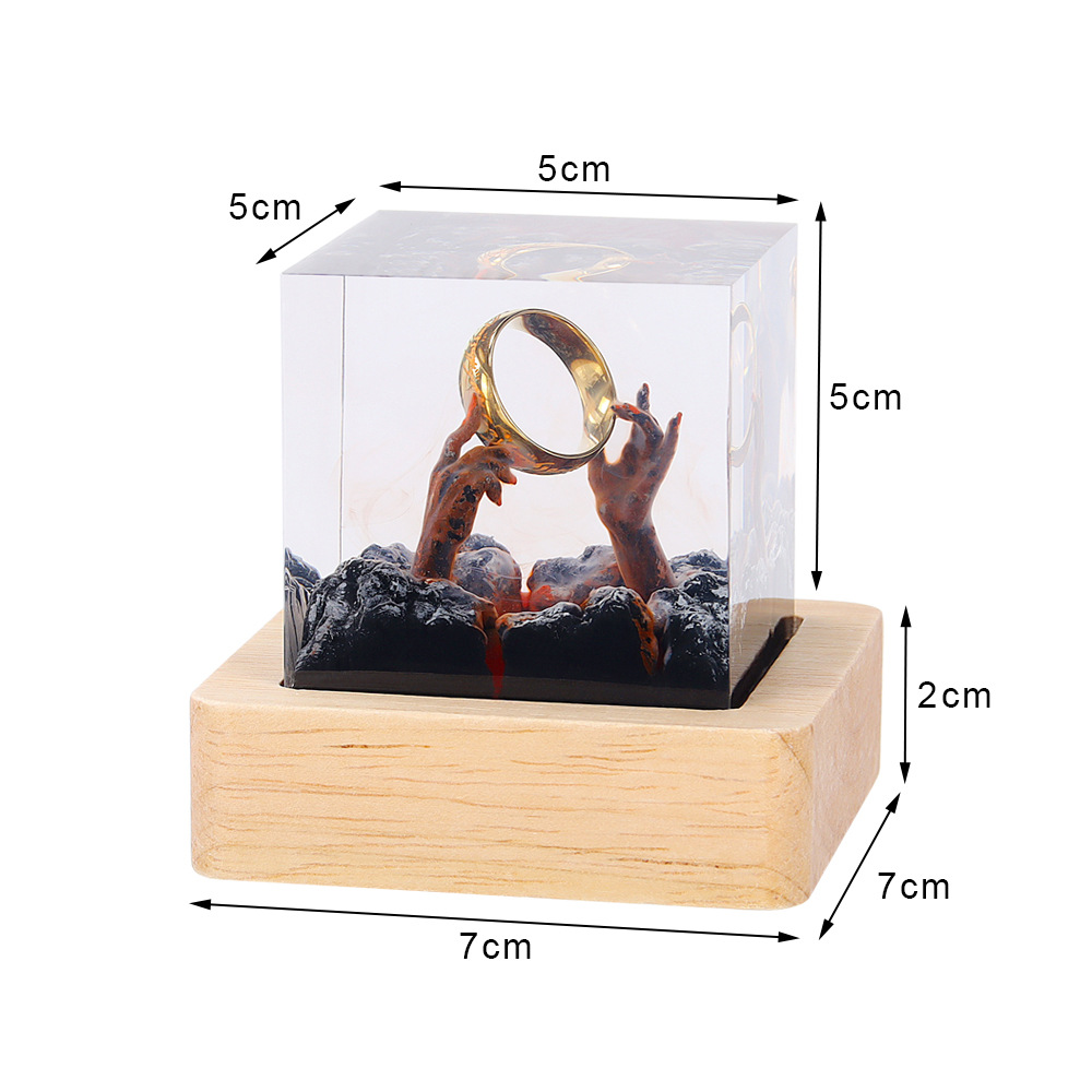 Настольная лампа из смолы «Орг – обзор и цена Resin Art Ring