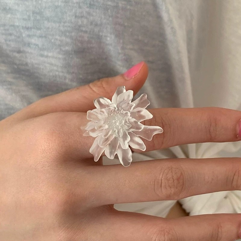 HUANZHI белое прозрачное кольц – обзор и цена Resin Art Ring