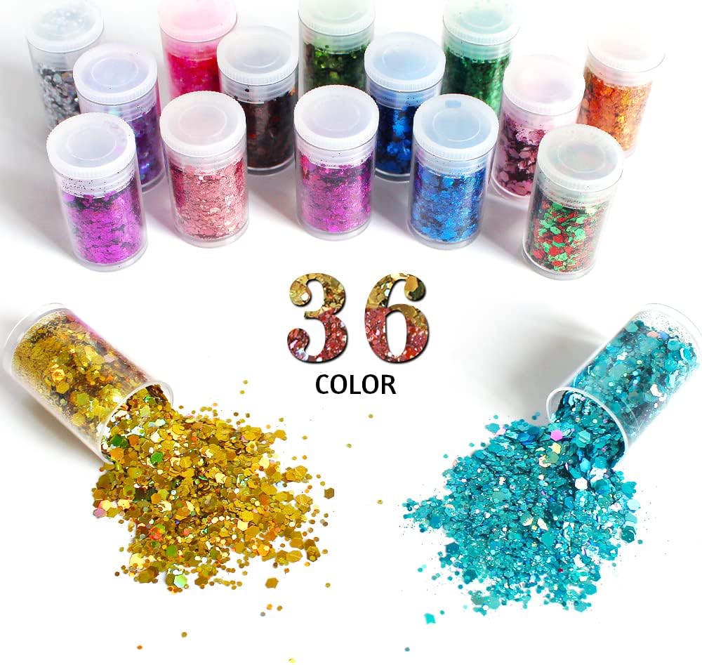 36-цветные голографические мас – обзор и цена Pearl Powder Resin