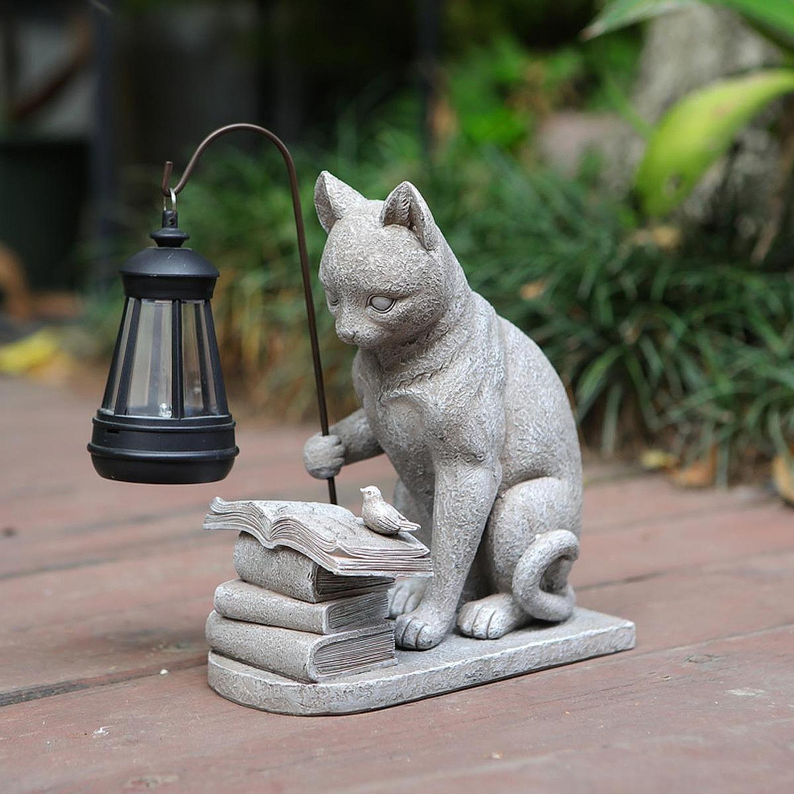 Кошка Солнечный Сад Мини Стату – обзор и цена Resin Art Sculptures