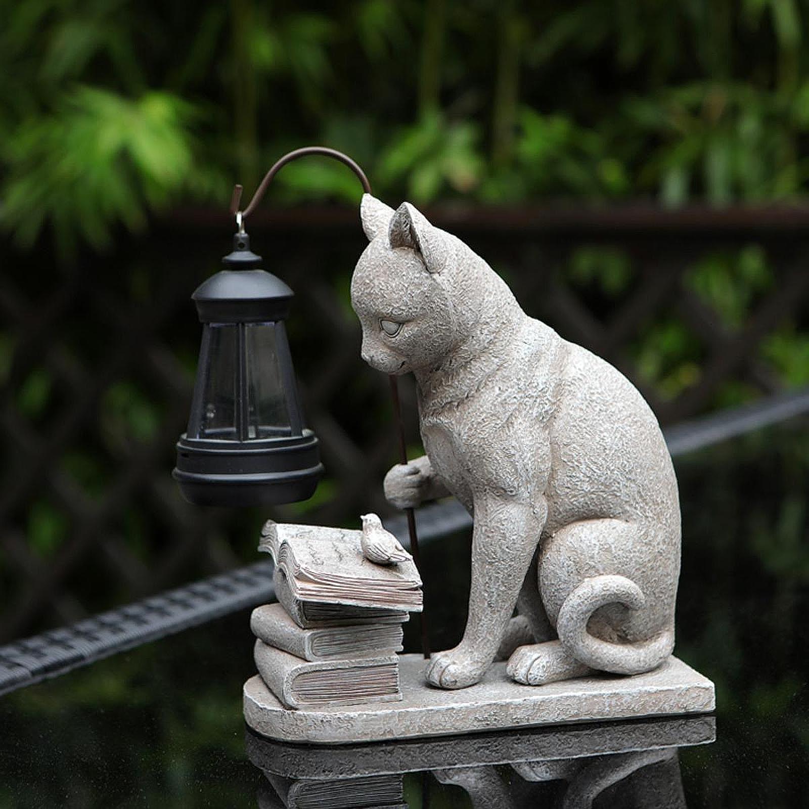 Кошка Солнечный Сад Мини Стату – обзор и цена Resin Art Sculptures