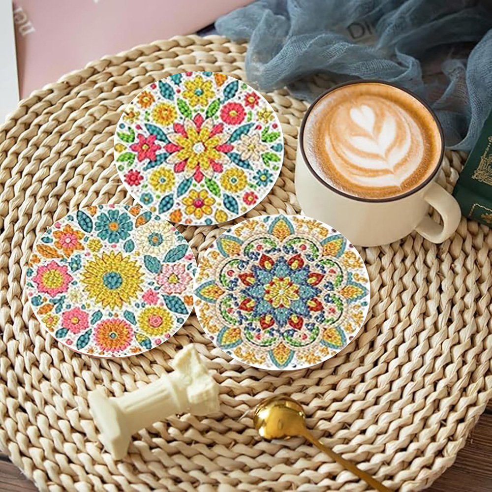 Набор из 8 предметов/Набор под – обзор и цена Resin Art Coasters