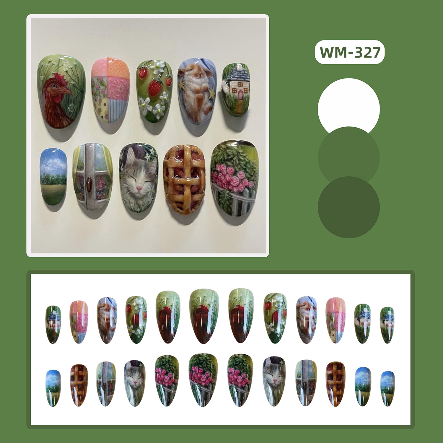 24 шт., миндалевидный пресс на – обзор и цена Resin Art Flower