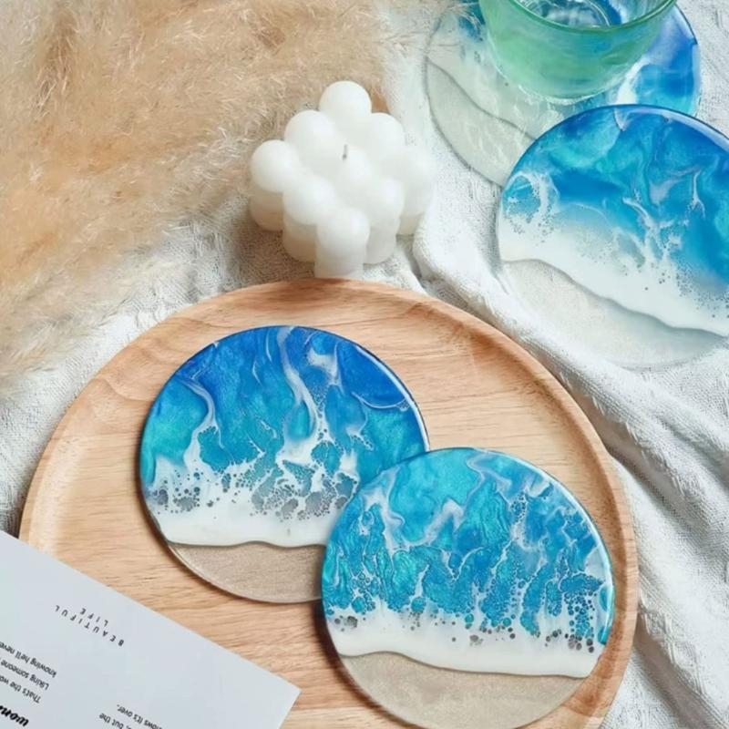 F92D Пресс-форма для подставок – обзор и цена Resin Art Coasters