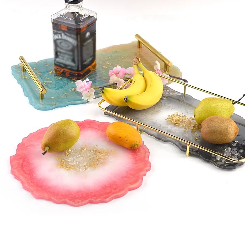 Поднос из эпоксидной смолы, си – обзор и цена Resin Art Coasters