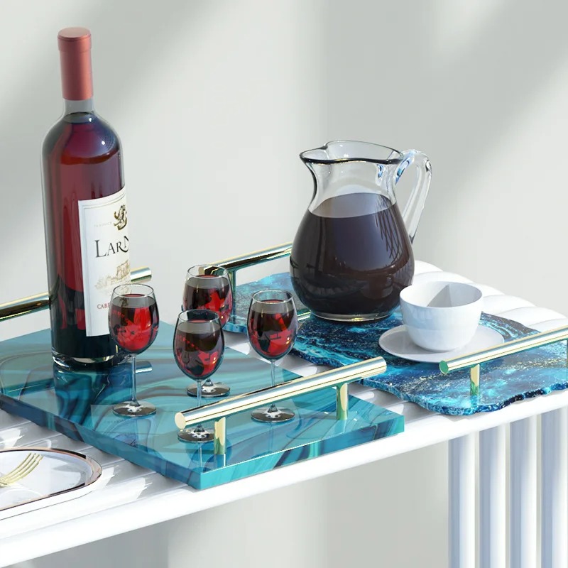 Поднос из эпоксидной смолы, си – обзор и цена Resin Art Coasters