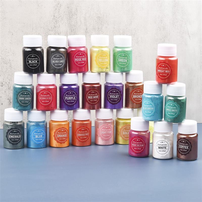 24 цветов, 10 г, жемчужный пор – обзор и цена Pearl Powder Resin