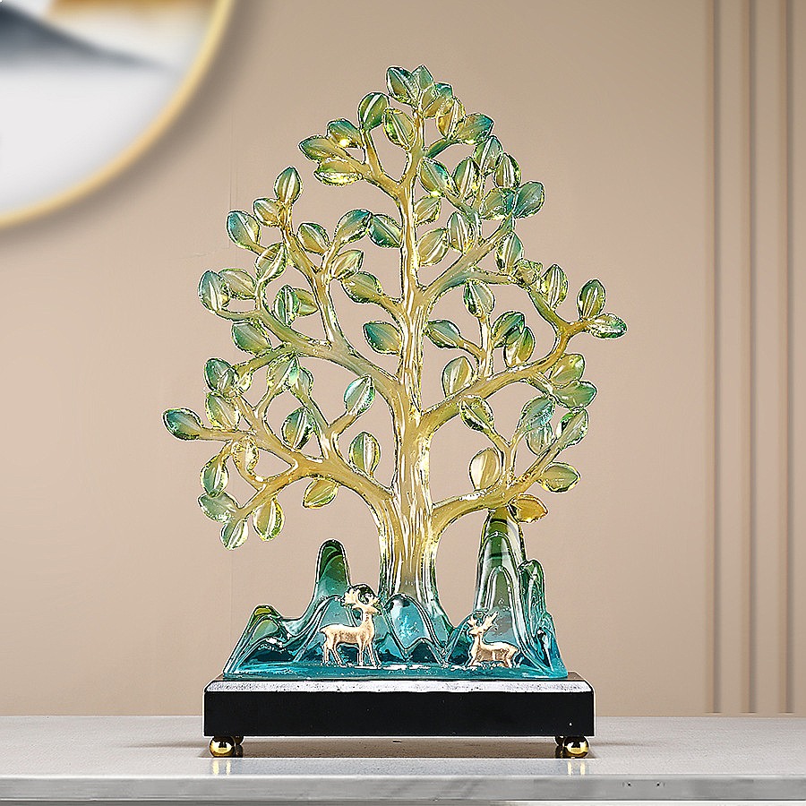 Скульптура из смолы гинкго Fa  – обзор и цена Resin Art Sculptures