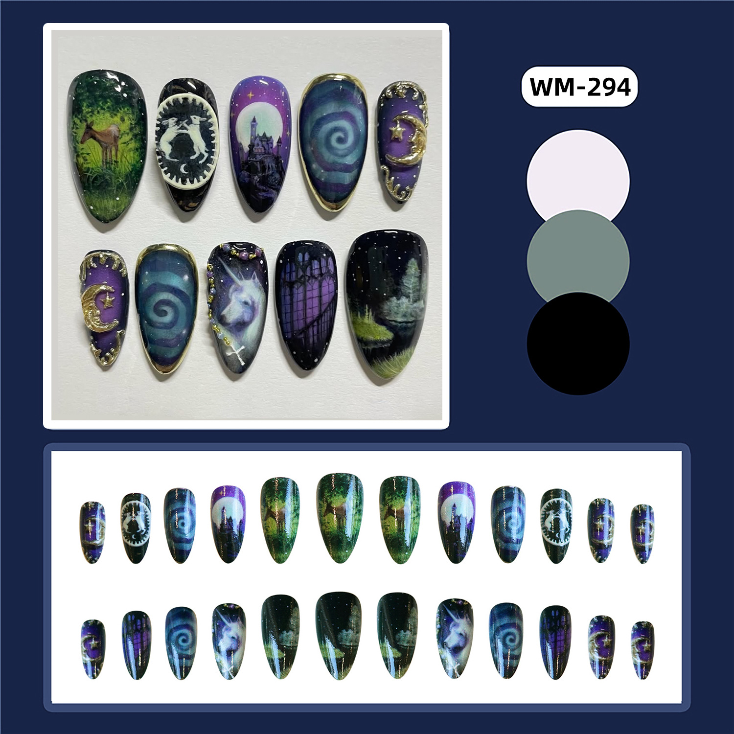 24 шт., накладные ногти в стил – обзор и цена Resin Art And Decor