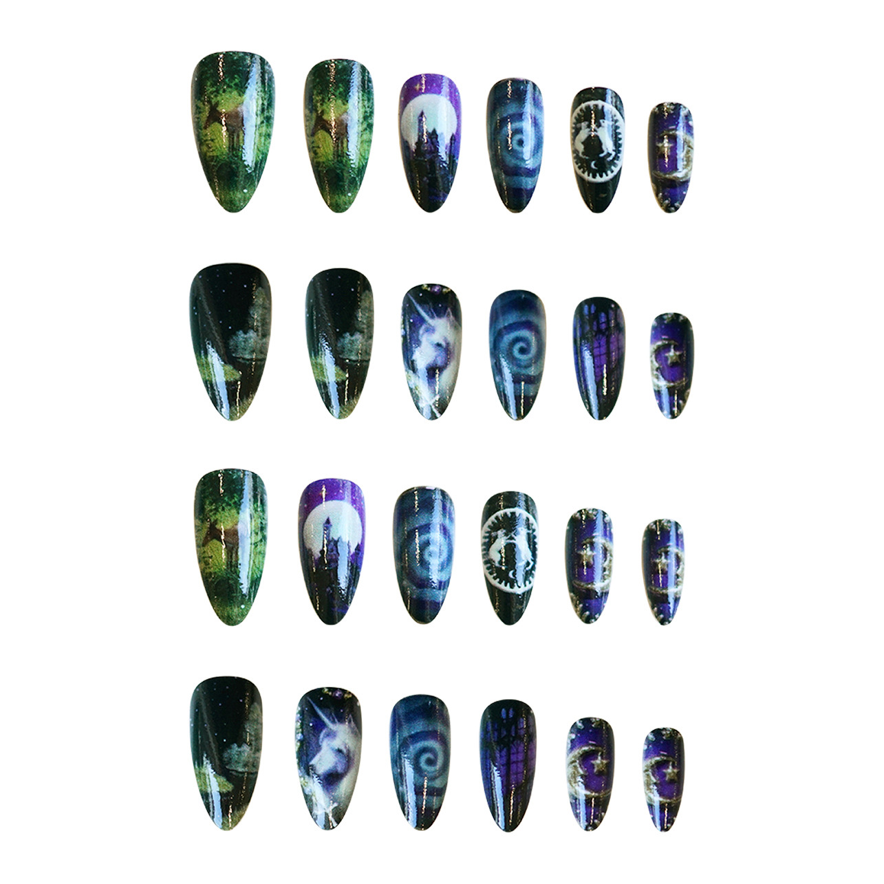 24 шт., накладные ногти в стил – обзор и цена Resin Art And Decor